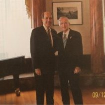 Edward Jackfert with unknown man